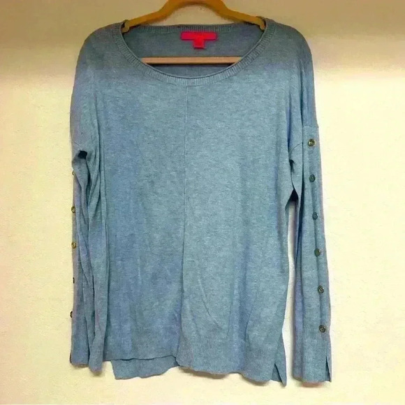 Lily Pulitzer Ramona Heathered Periwinkle Blue Sweater Womens S $148 - Picture 1 of 7